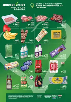 Univerexport samo u našem novom objektu u Leskovcu - pregled Univerexport kataloga - važi od 25.12.2025