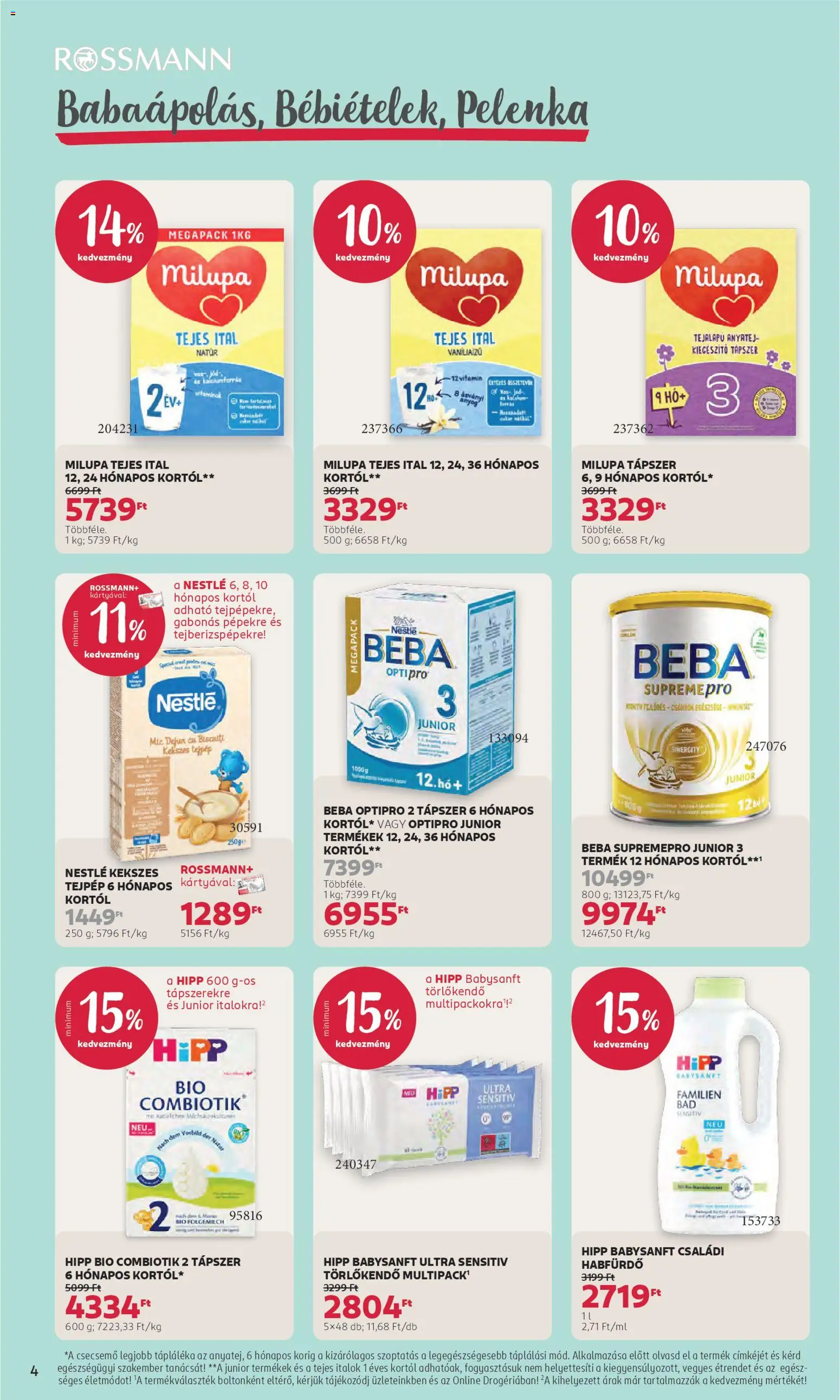 Rossmann akciós ujság - amely érvényes a következő dátumtól: 16.02.2026 | Oldal: 4