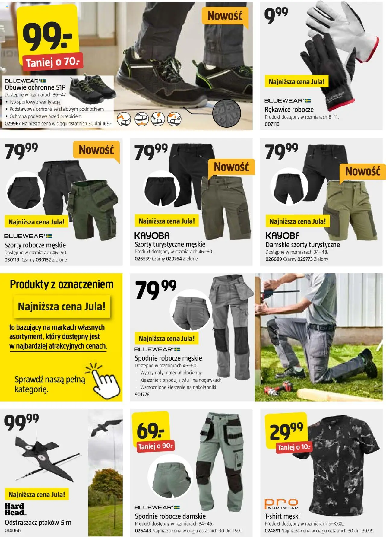 Jula Gazetka od 12.06.2025 | Strona: 7 | Produkty: Szorty, Spodnie, Odstraszacz ptaków