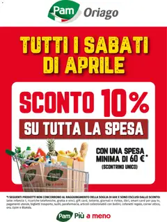 Anteprima del volantino PAM volantino Sconto 10% Oriago valido a partire dal 01.04.2026