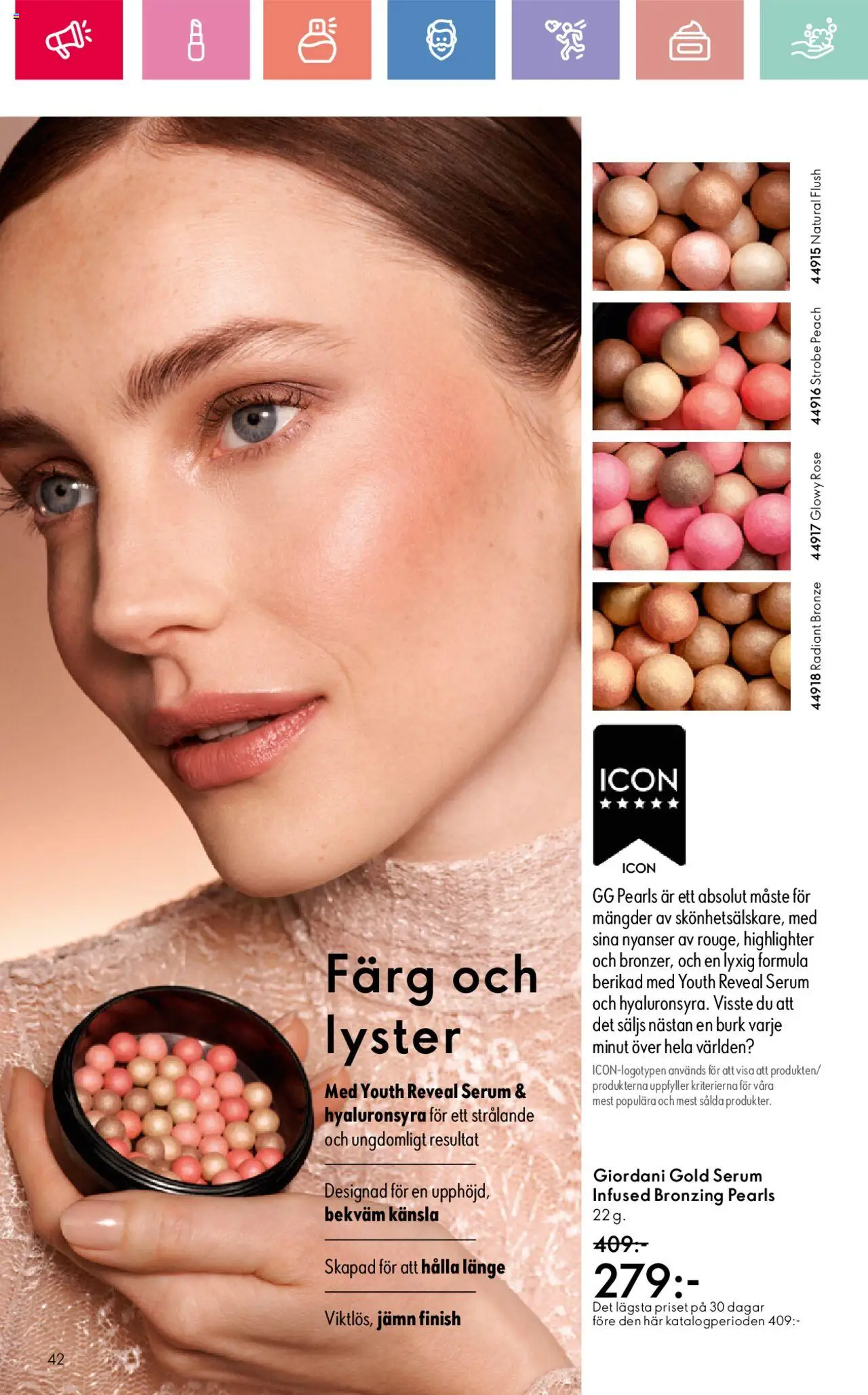 Oriflame reklamblad aktuell från 01.06.2025 | Sida: 42 | Produkter: Highlighter, Serum