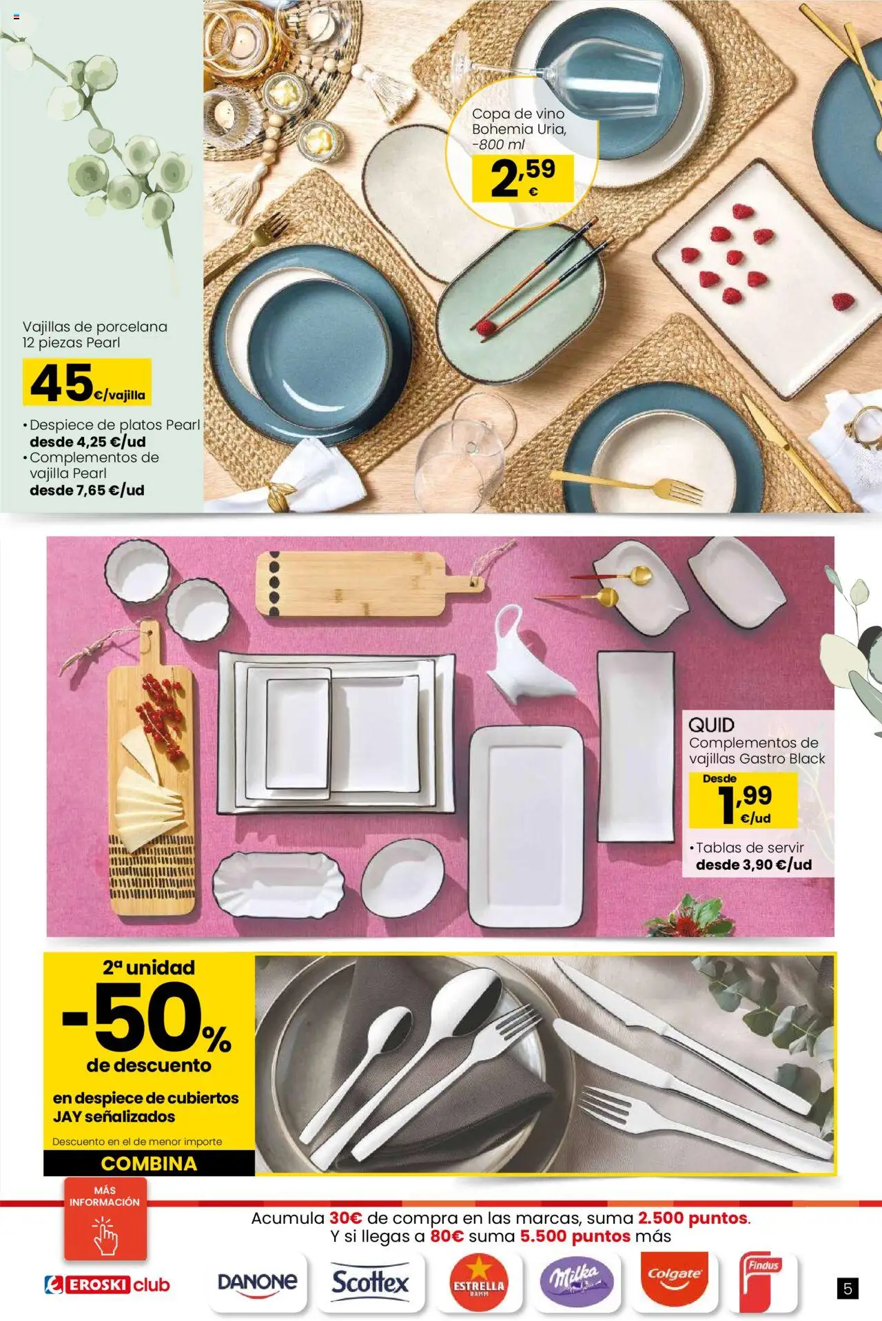 Eroski - Oh! Qué chef │ válido desde el 09.10.2025 | Página: 5 | Productos: Vino, Βρεφικό κρεβάτι