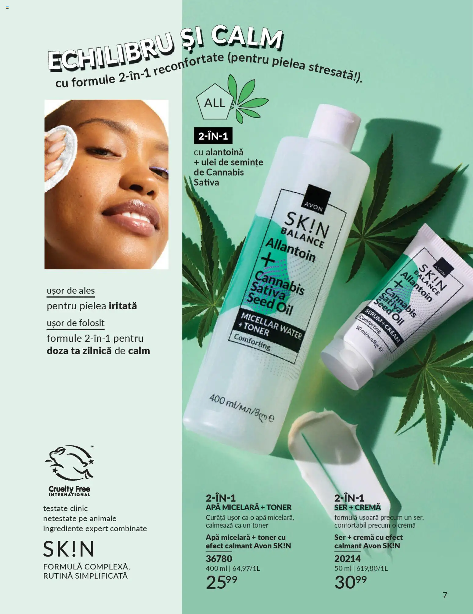 Noul catalog Avon – valabil de la 01.04.2026 | Pagină: 189 | Produse: Toner, Semințe, Cremă, Apă micelară