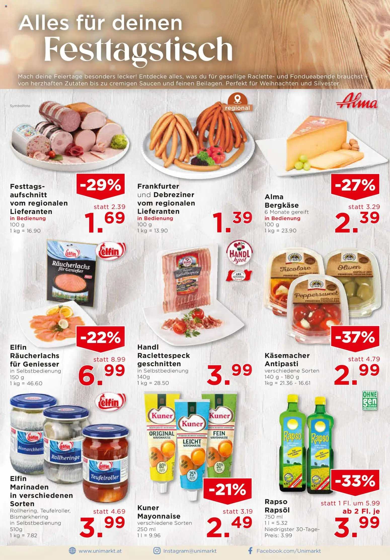 Unimarkt Nord gültig ab 17.12.2025 | Seite: 8 | Produkte: Mayonnaise, Szeder