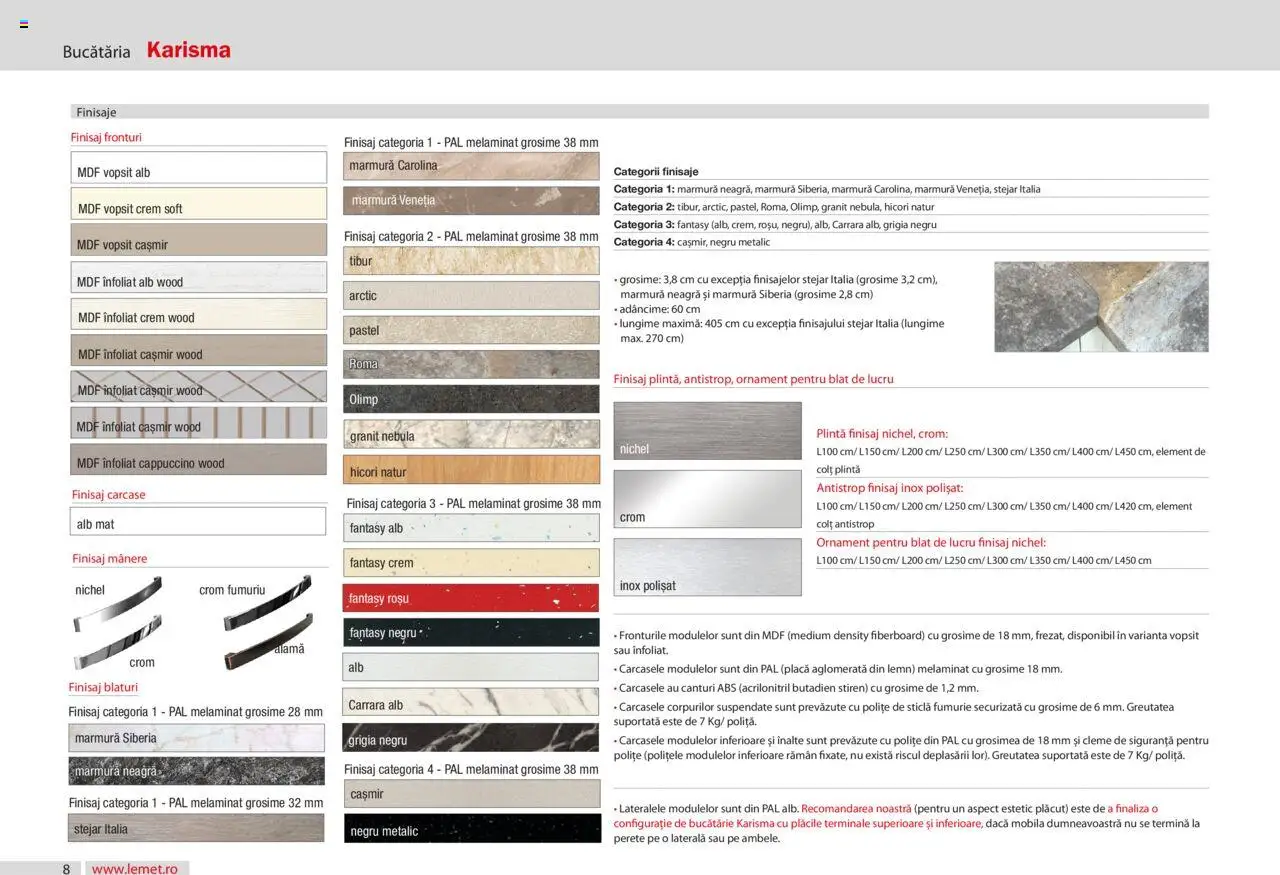 Lem’s catalog - Bucătăria Karisma – valabil de la 17.11.2023 | Pagină: 8 | Produse: Bucătărie