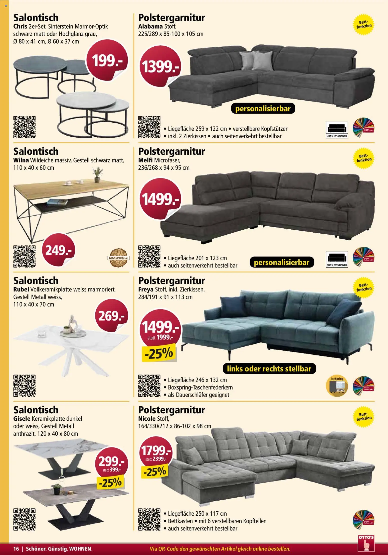 Otto's Aktionen Möbelflyer – gültig ab 01.03.2026 | Seite: 16 | Produkte: Bett