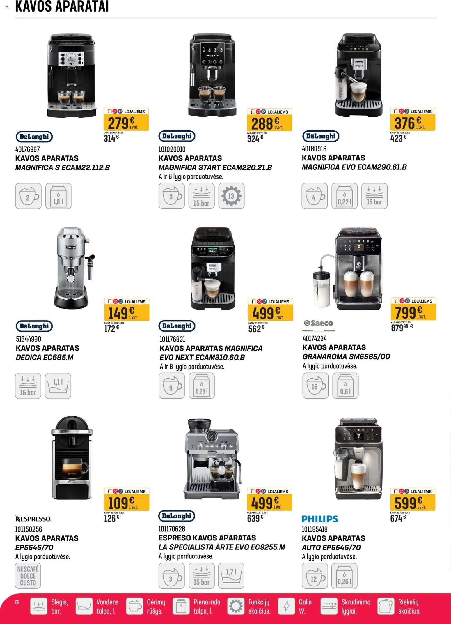 Senukai akcijos nuo 02.04.2026 | Puslapis: 7 | Prekių: Kavos aparatas