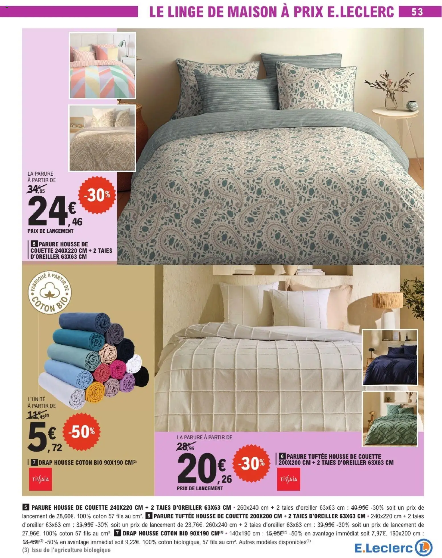 {H1} | Page: 53 | Produits: Coton, Housse de couette, Couette