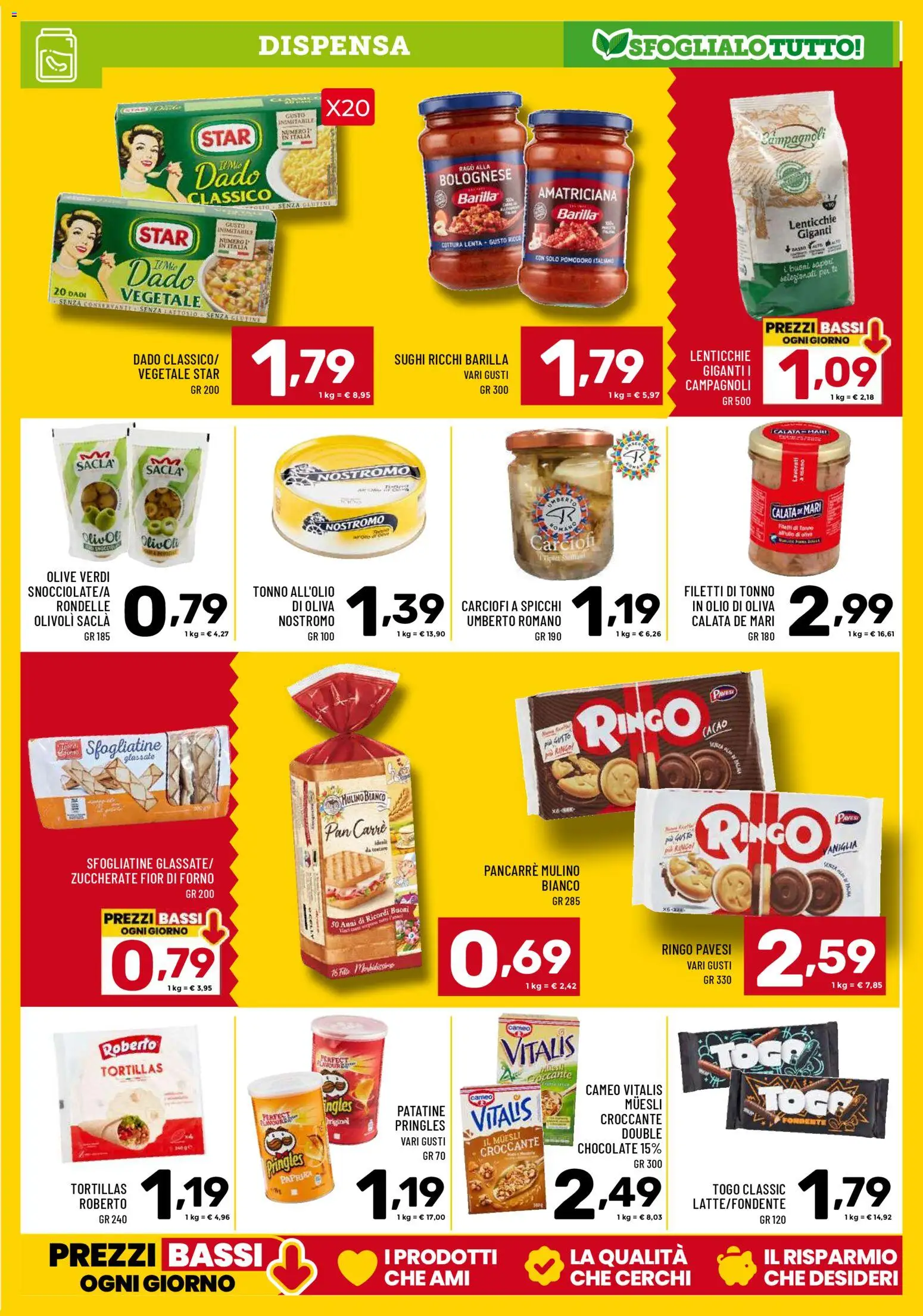 Volantino Il Centesimo del 14.11.2025 | Pagina: 9 | Prodotti: Tè, Lenticchie, Olio, Carciofi