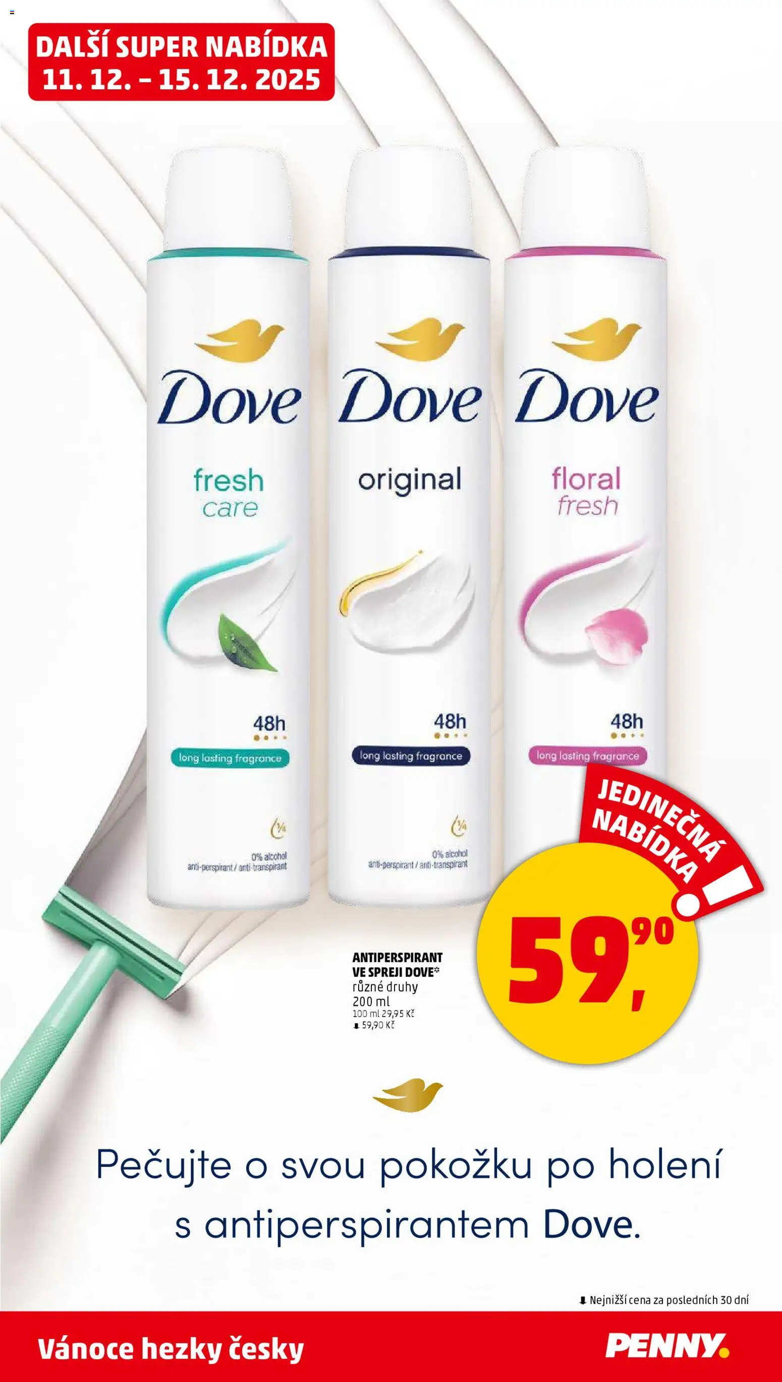 Penny Market leták - Čtvrtečník od 11.12.2025 | Strana: 31 | Produkty: Antiperspirant, Dove