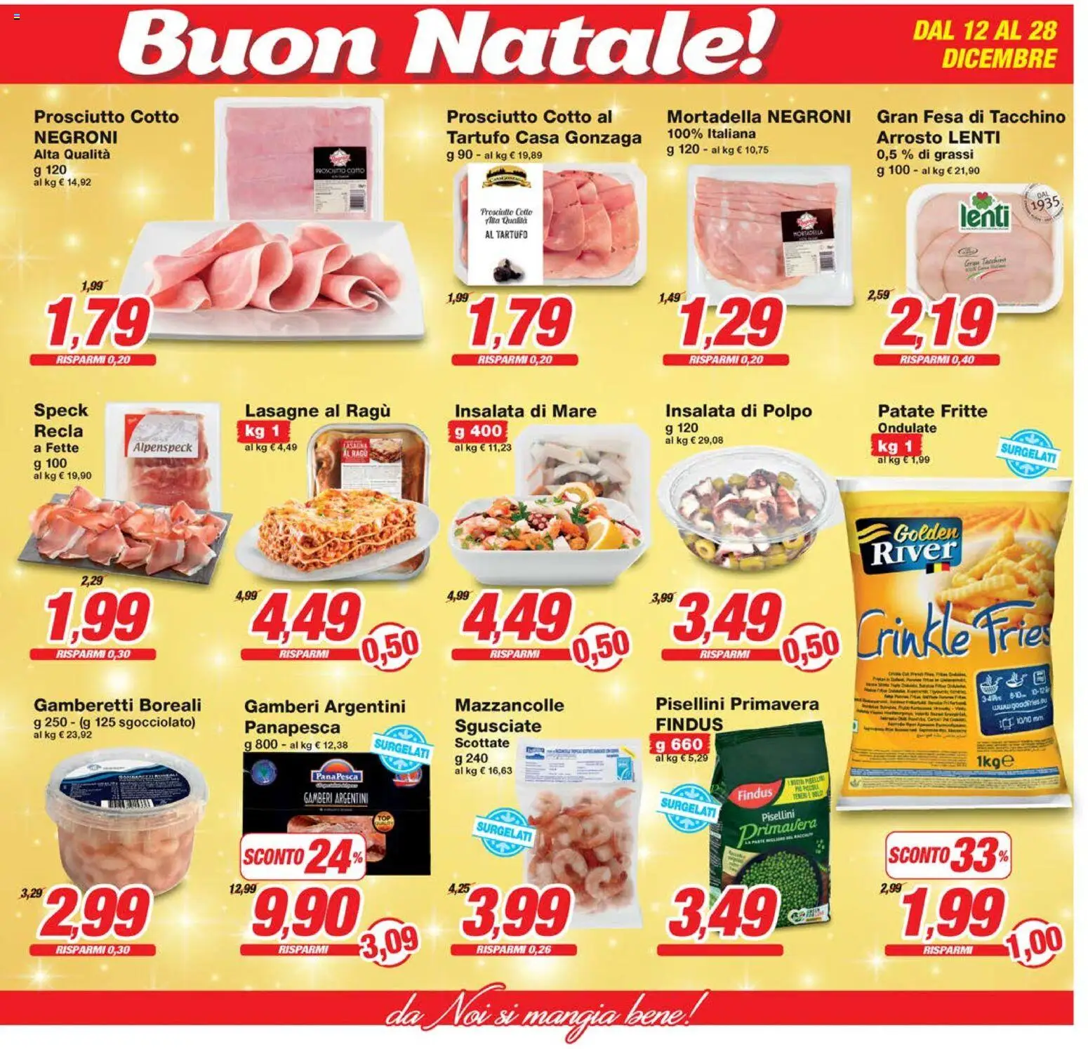 Volantino Prix del 12.12.2025 | Pagina: 5 | Prodotti: Speck, Tartufo, Mazzancolle, Gamberetti