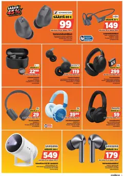 Power-mainoslehti voimassa 16.02.2026 alkaen | Sivu: 5 | Tuotteet: Vastamelukuulokkeet, Langattomat kuulokkeet, Kuulokkeet