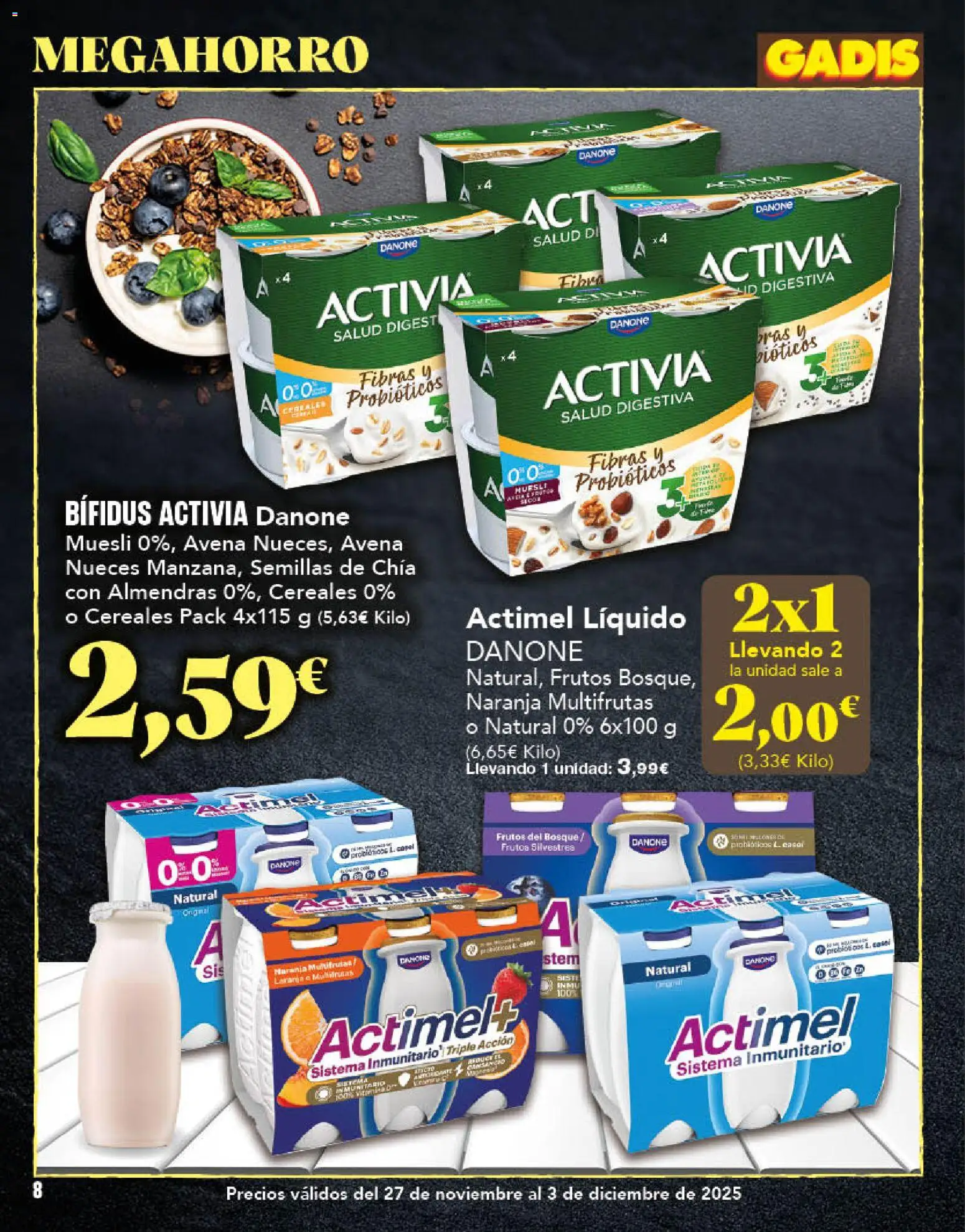Gadis - folleto │ válido desde el 27.11.2025 | Página: 8 | Productos: Cereales