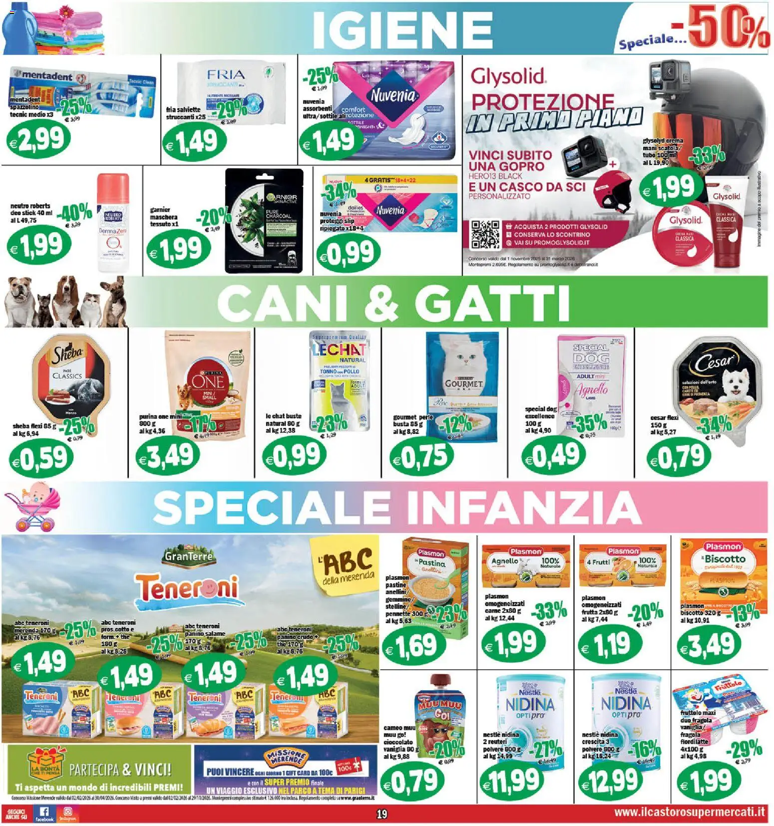 Volantino Il Castoro del 26.01.2026 | Pagina: 19 | Prodotti: Crema, Tubo, Tonno, Agnello