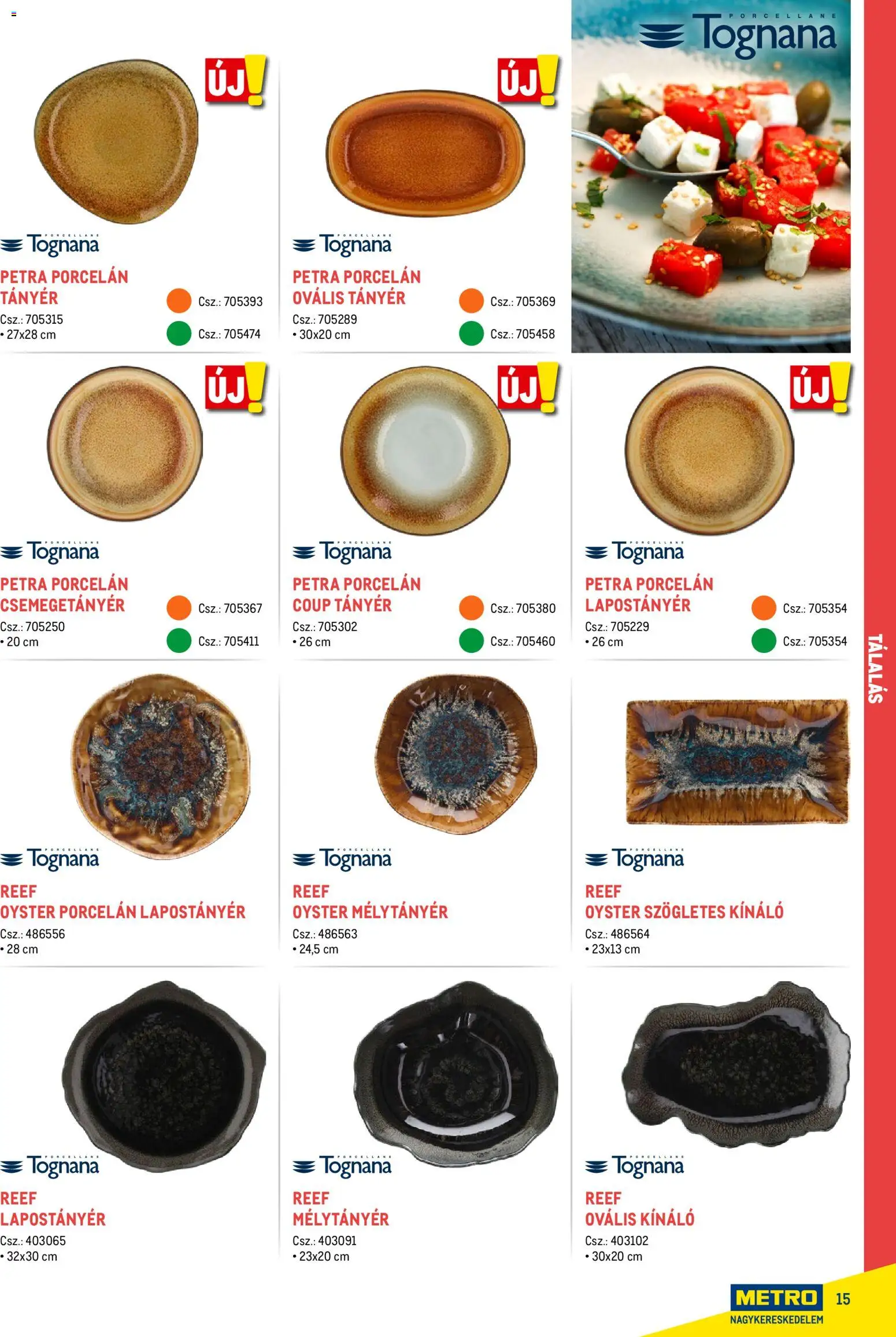 Metro akciós ujság - amely érvényes a következő dátumtól: 18.02.2026 | Oldal: 15 | Termékek: Tányér