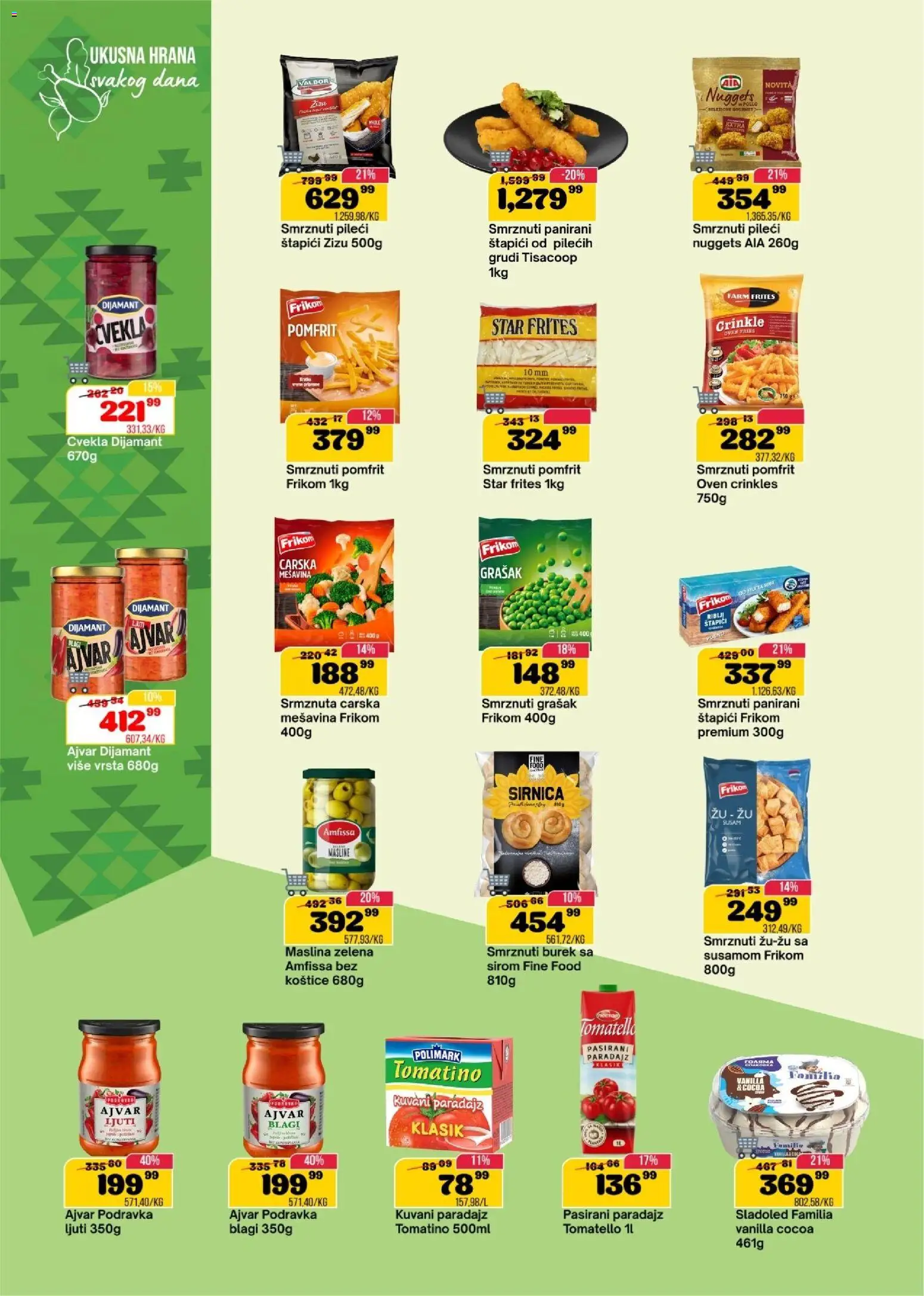 Senta Promet katalog - važi od 28.01.2026 | Strana: 8 | Proizvode: Cvekla, Pasirani paradajz, Podravka, Pomfrit