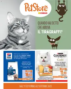 Anteprima del volantino Conad PetStore Piemonte catalogo valido a partire dal 11.09.2025