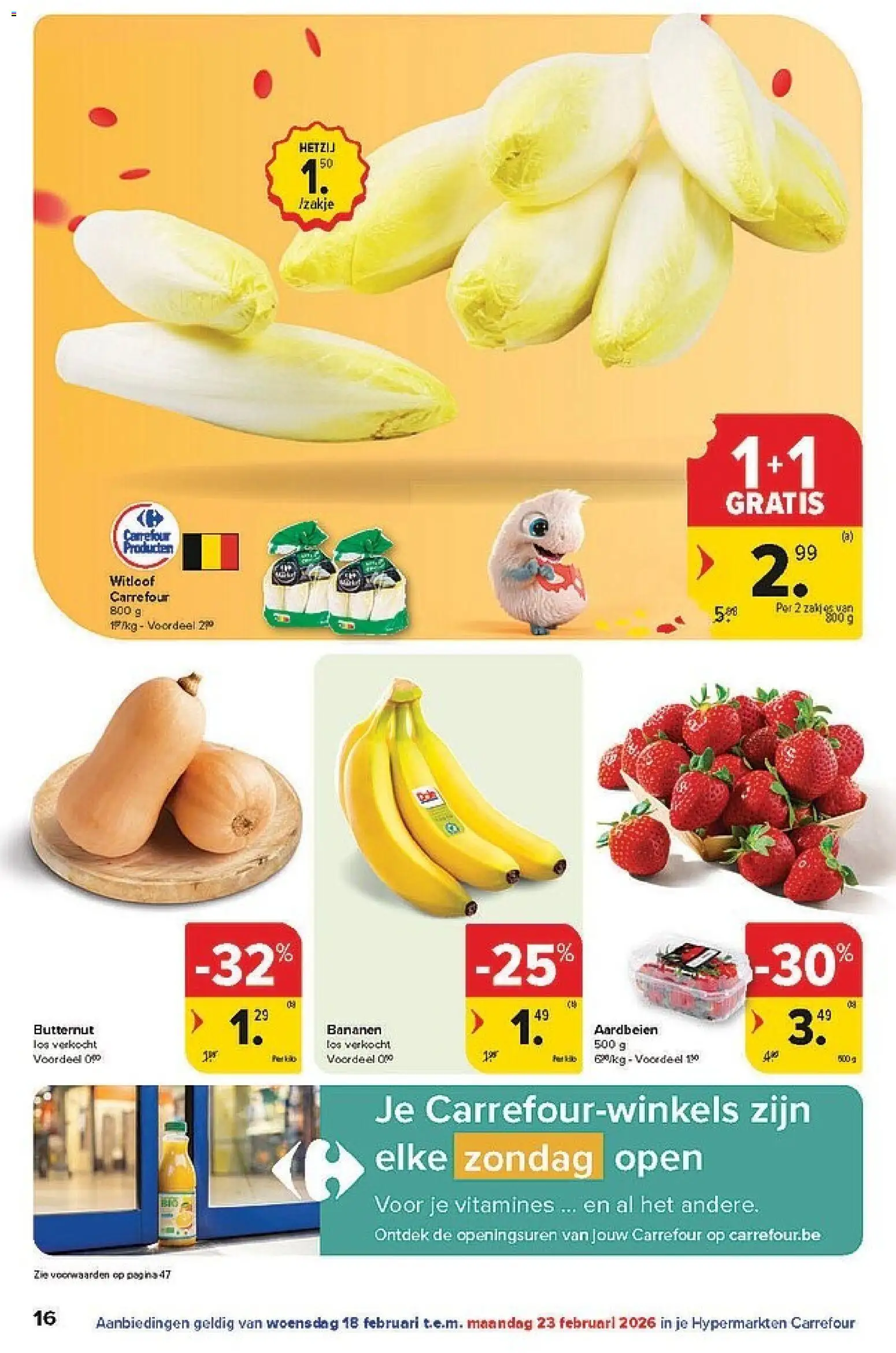 {H1} | Pagina: 16 | Producten: Bananen, Aardbeien, Zak