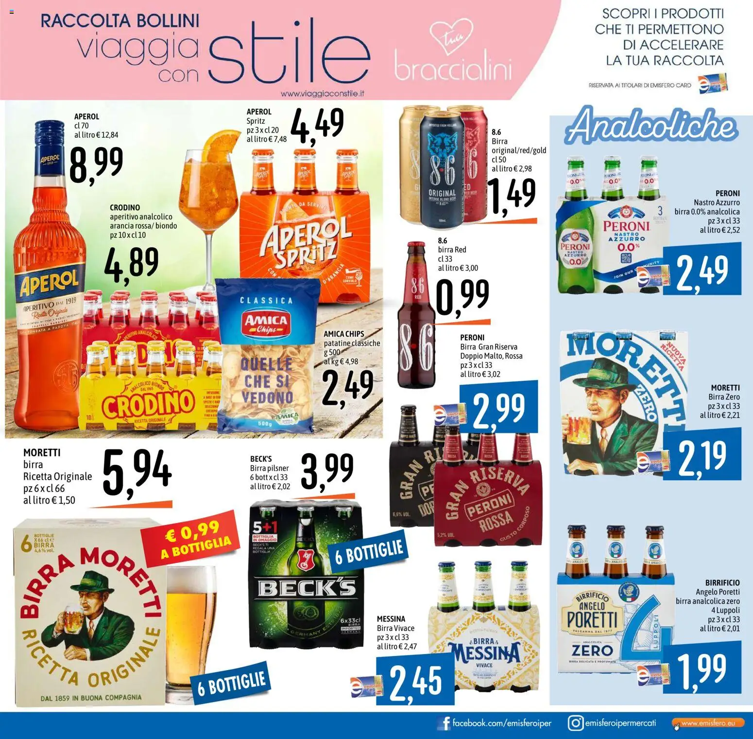Volantino Emisfero del 26.03.2026 | Pagina: 23 | Prodotti: Birra, Aperol, Bottiglia, Aperitivo