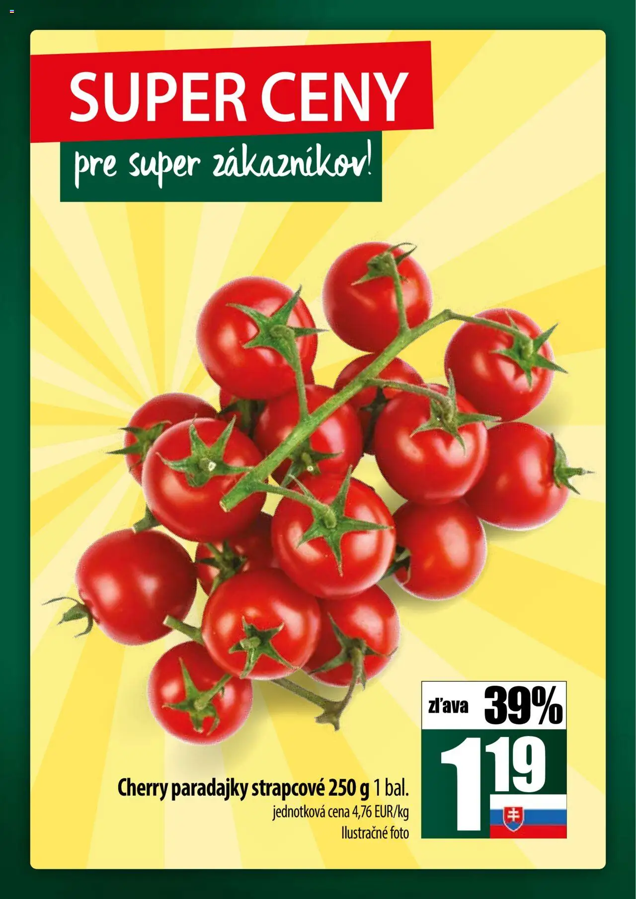 COOP Jednota široká ponuka │ platný od 17.07.2025 | Strana: 6 | Produkty: Paradajky, Cherry paradajky