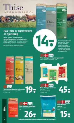 Thise økologisk yoghurt eller acido, Flere varianter. 1 liter. Literpris 19,00. Frit valg. 1 stk. gyldig fra 05.03.2026 | Side: 14