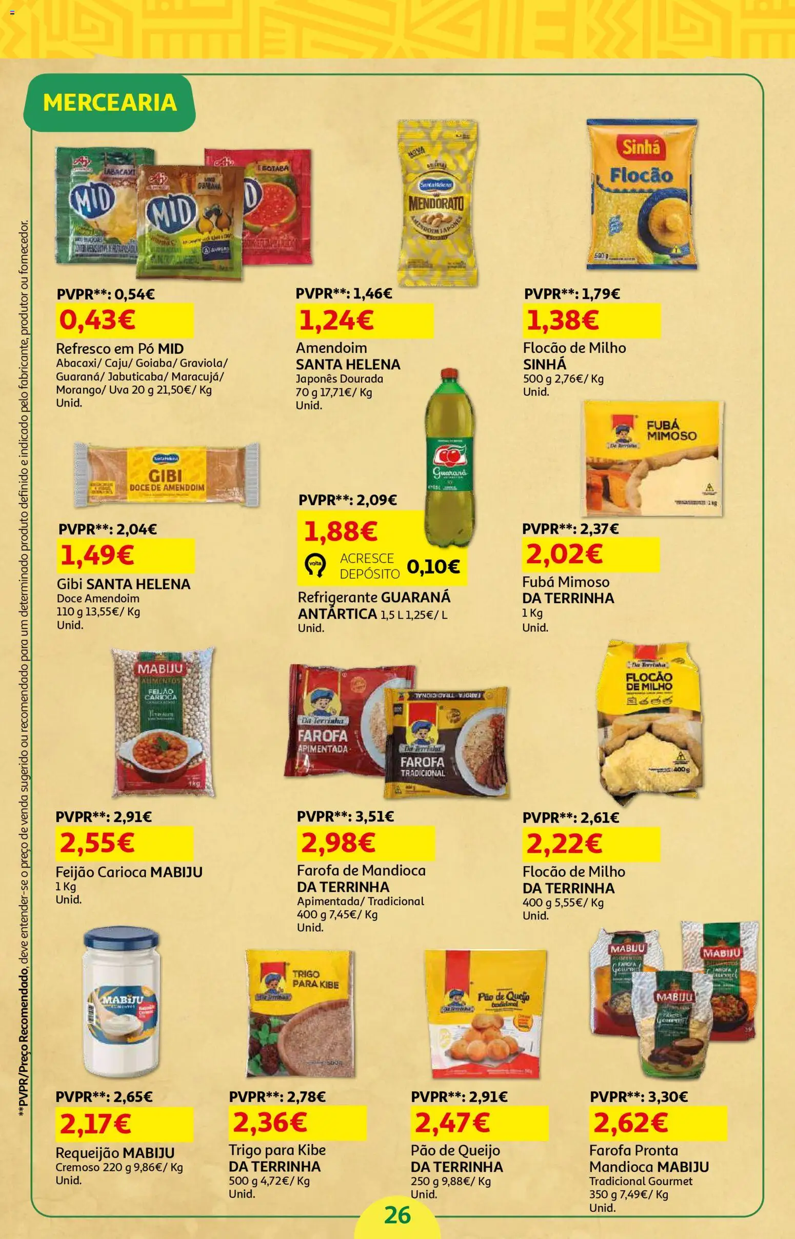 Auchan - Beleza Interiores Spring │ válido de 21.04.2026 | Página: 26 | Produtos: Pó, Queijo, Pão, Requeijão