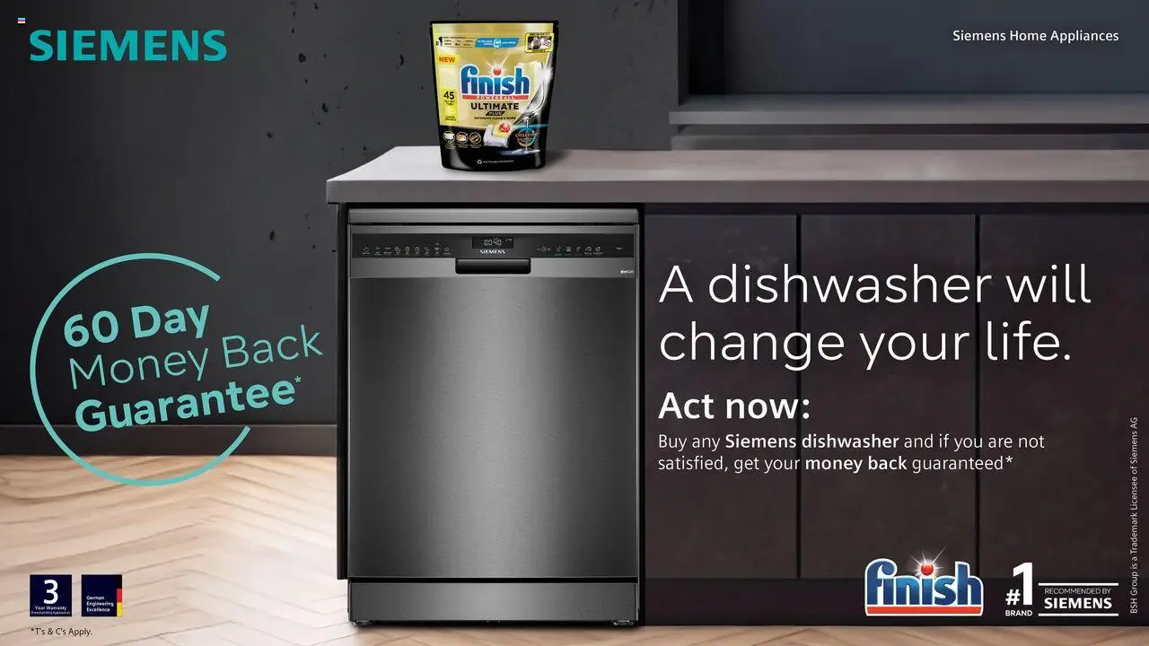 Tafelberg Furnishers Siemens Dishwasher Promotion │ valid from 13.08.2025 | Page: 1 | Products: Dishwasher