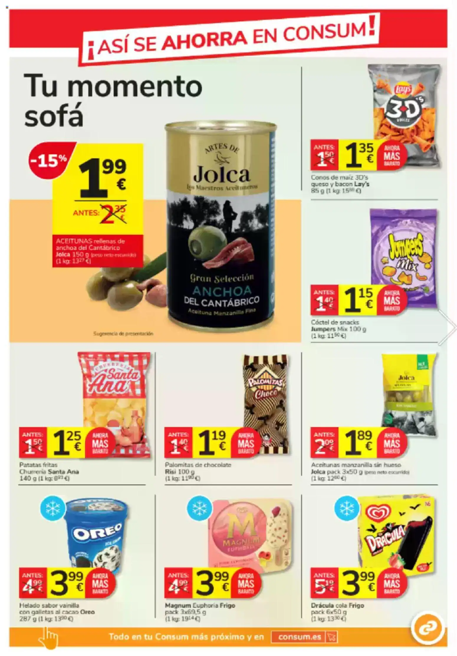 Consum folleto │ válido desde el 23.10.2025 | Página: 25 | Productos: Queso, Galletas, Anchoa, Φρυγανιές σικάλεως