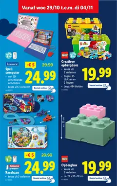 Spel-computer, met 124 verschillende activiteiten, keuze uit 2 varianten - Voorbeeld van een folder van Lidl, geldig van 29.10.2025 | Pagina: 42 | Producten: Computer, Spel, Üdítők