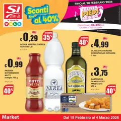 Anteprima del volantino Sì con Te Market catalogo valido a partire dal 19.02.2026