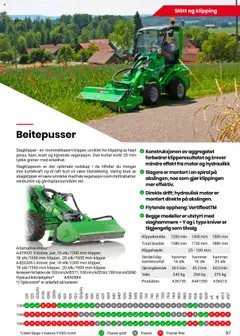 Forhåndsvisning av Felleskjøpet Avant maskiner og redskap gyldig fra 01.05.2025 | Side: 97 | Produkter: Kutter
