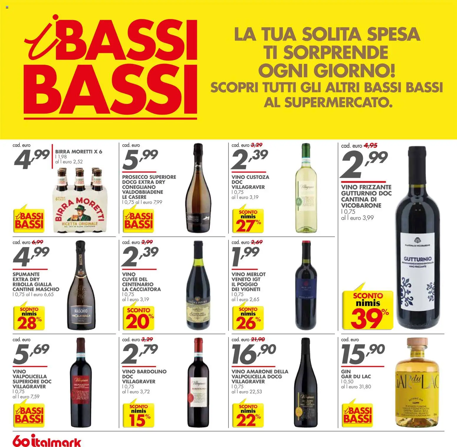 Volantino Italmark del 26.11.2025 | Pagina: 28 | Prodotti: Birra, Prosecco, Vino, Spumante