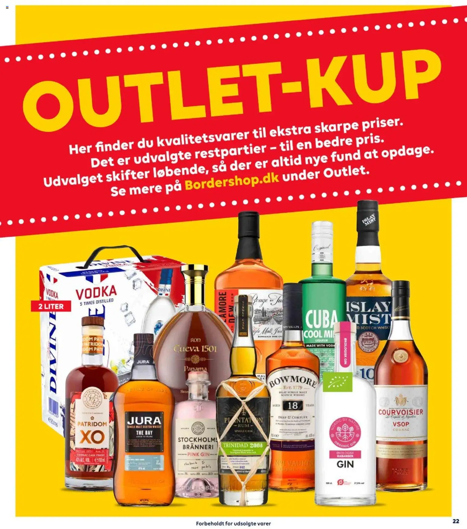 Bordershop tilbudsavis – gyldig fra 31.12.2025 | Side: 22 | Produkter: Rabarber, Gin, Vodka, Whisky