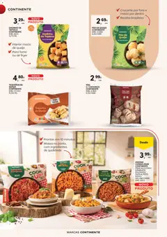 Pré-visualização PÃO DE QUEIJO CONTINENTE, EMB.: 12 UNID válido de 07.04.2026 | Página: 18 | Produtos: Frango, Tapioca, Carne, Tomate