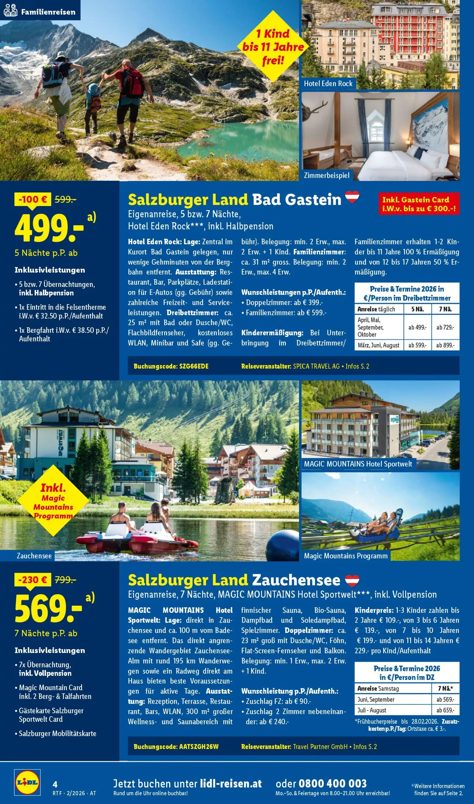 Lidl Februar/März Reise - Highlights gültig ab 14.02.2026 | Seite: 4 | Produkte: Rock, Uhr, Bad