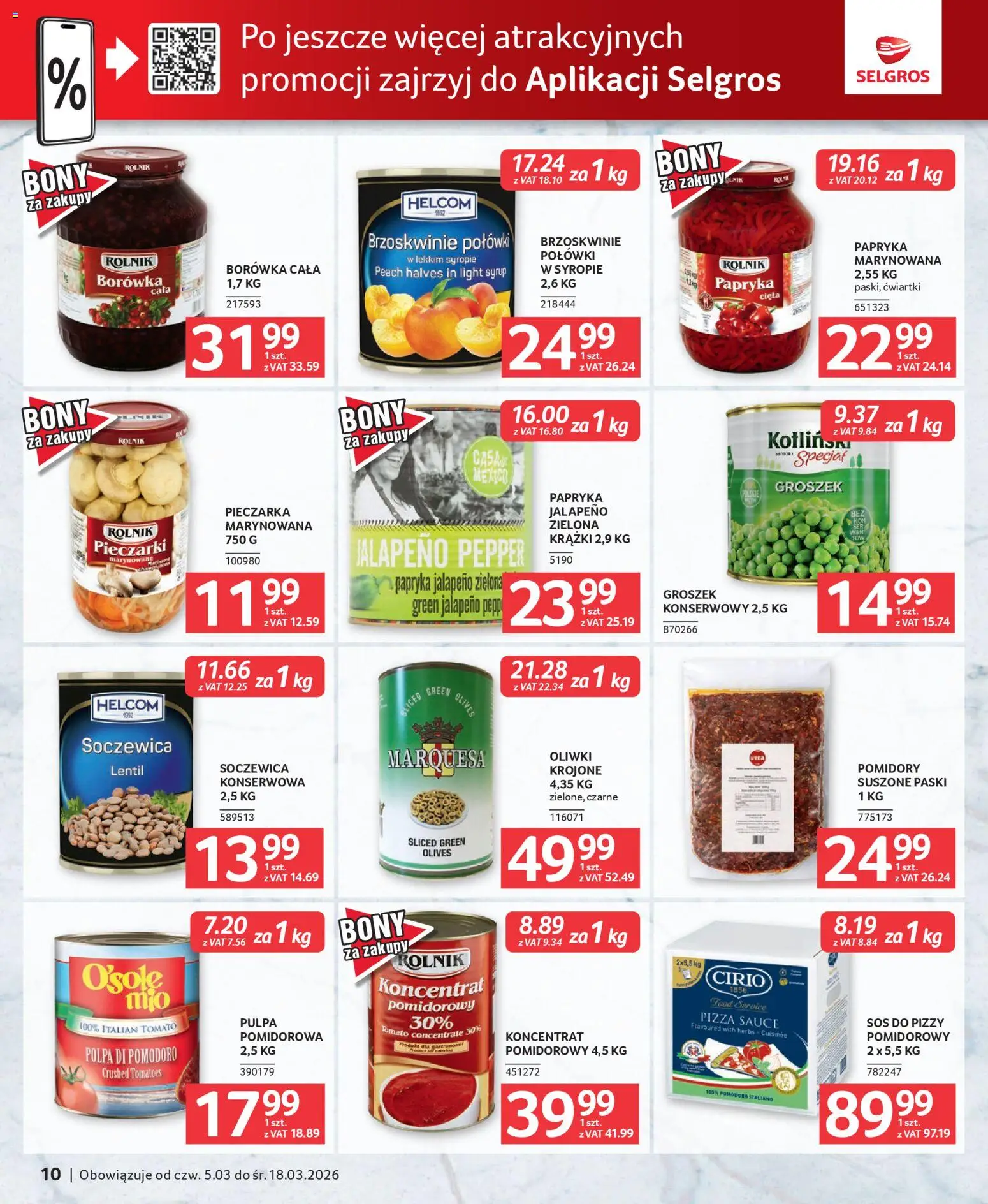 Selgros cash&carry gazetka - Oferta dla gastronomii od 05.03.2026 | Strona: 10