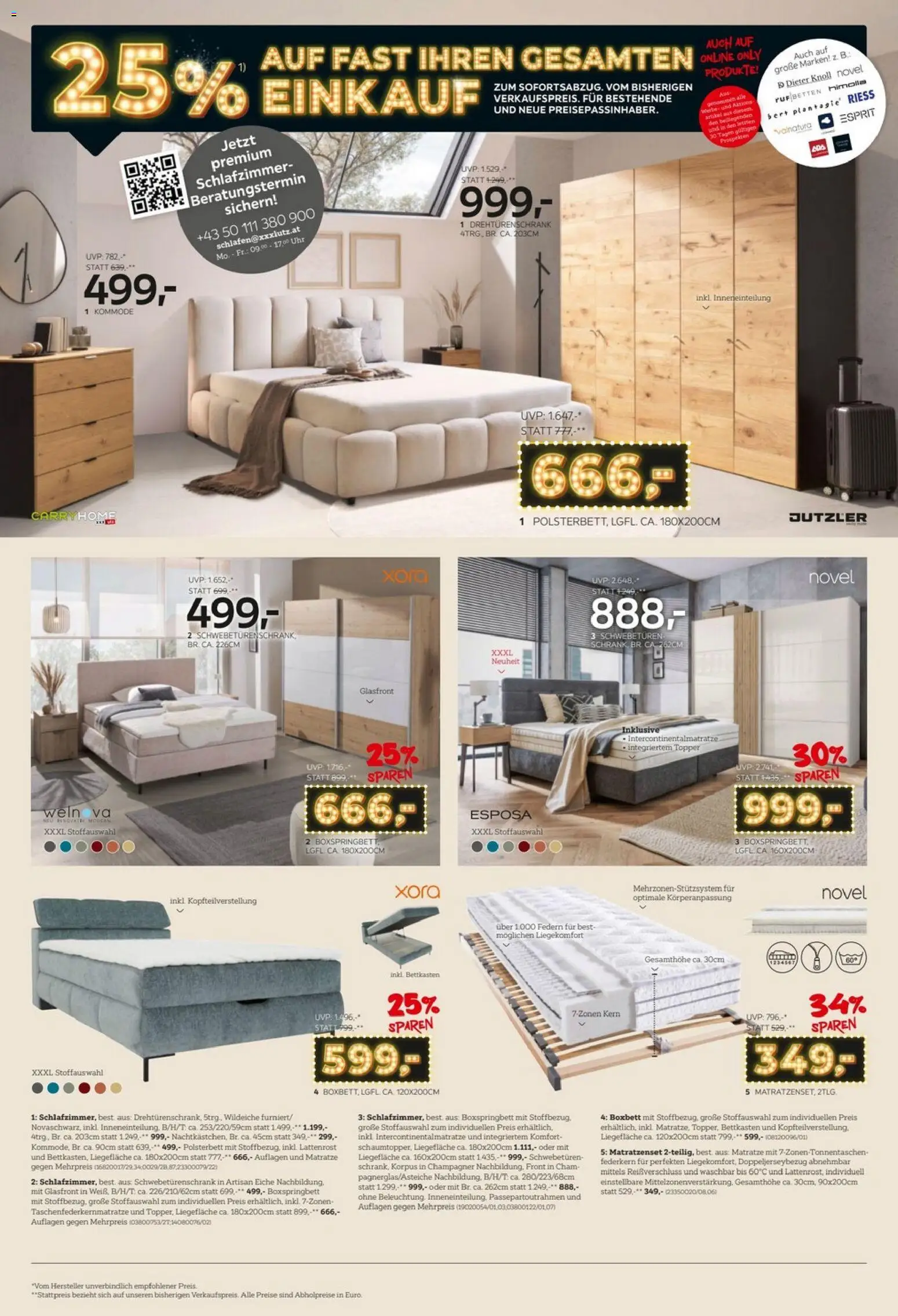 XXXLutz - Black Friday gültig ab 25.11.2025 | Seite: 6 | Produkte: Uhr, Matratze, Kommode, Lattenrost