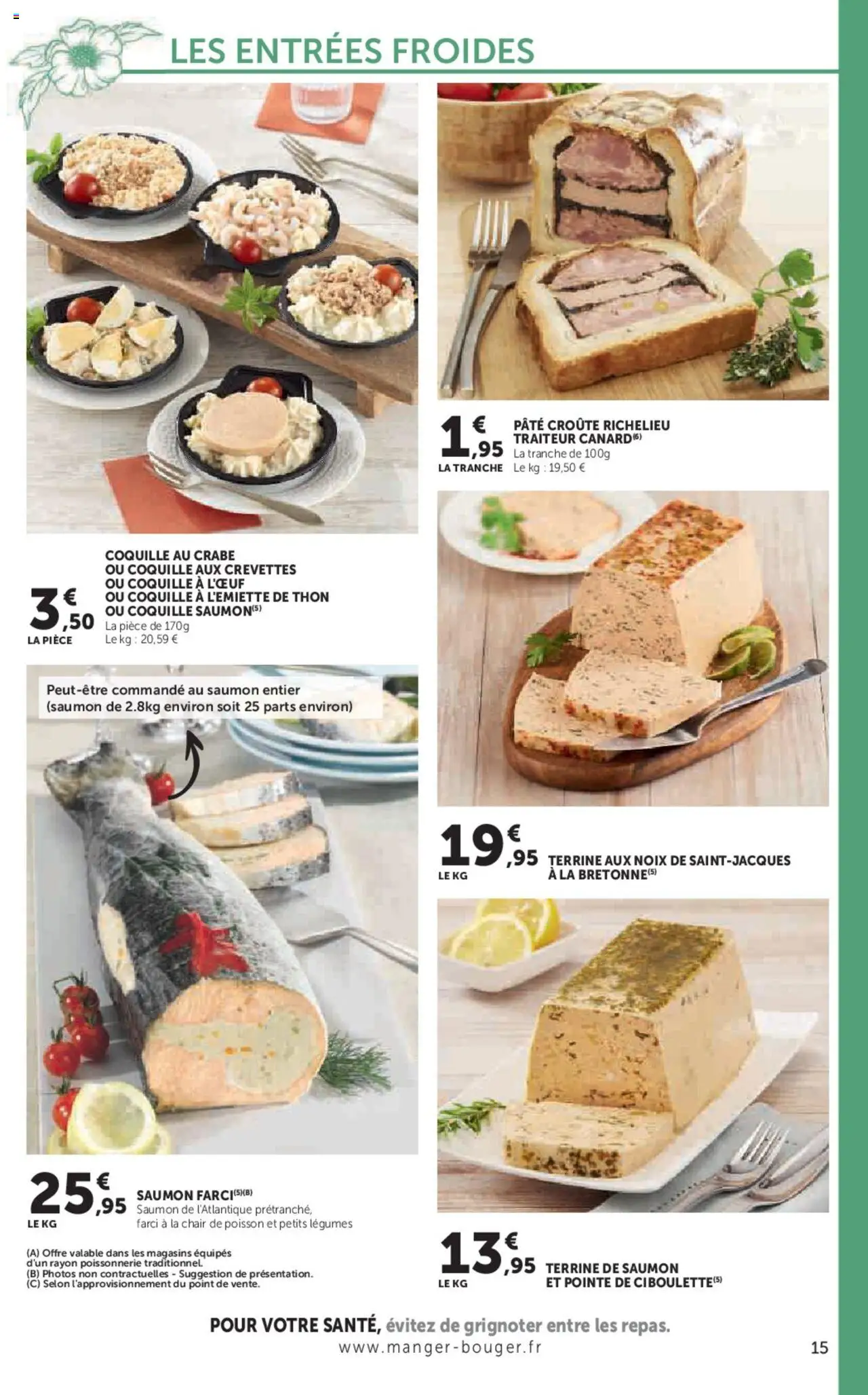  | Page: 15 | Produits: Crevettes, Crabe, Saumon, Noix