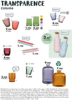 E.Leclerc - Prévisualisation de Vase «Daroca» en verre 100% recyclé vert 23cm, Vase «Daroca» en verre 100% recyclé 3 coloris disponibles vert, ambre et violet 23cm valide à partir de 17.03.2026 | Page: 25 | Produits: Vase