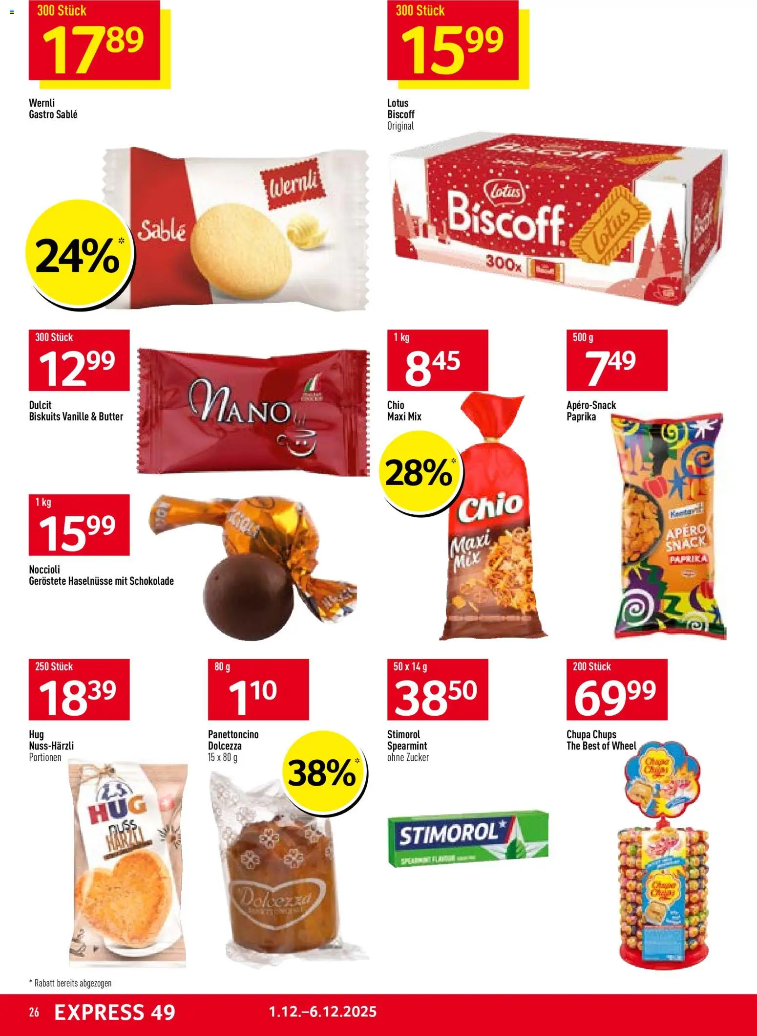 Prodega Aktionen – gültig ab 01.12.2025 | Seite: 26 | Produkte: Butter, Schokolade, Zucker