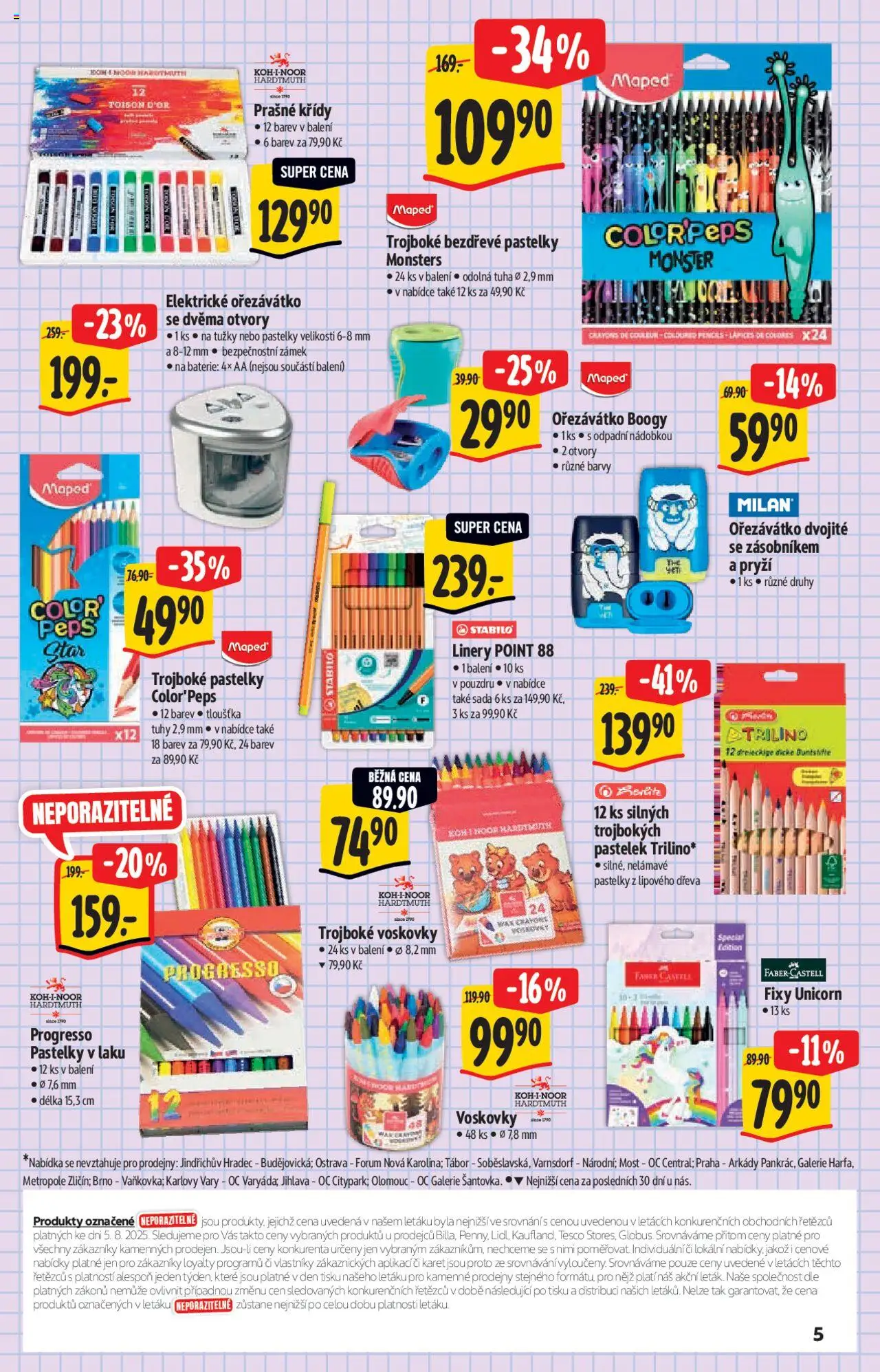 Albert katalog - Hypermarket od 13.08.2025 | Strana: 5 | Produkty: Monster, Mošt, Fixy, Barvy