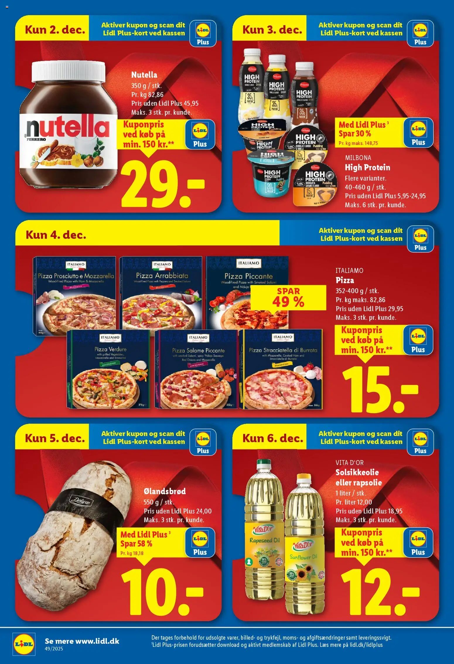 Lidl tilbudsavis – gyldig fra 30.11.2025 | Side: 17 | Produkter: Salami, Touca, Mozzarella, Nutella