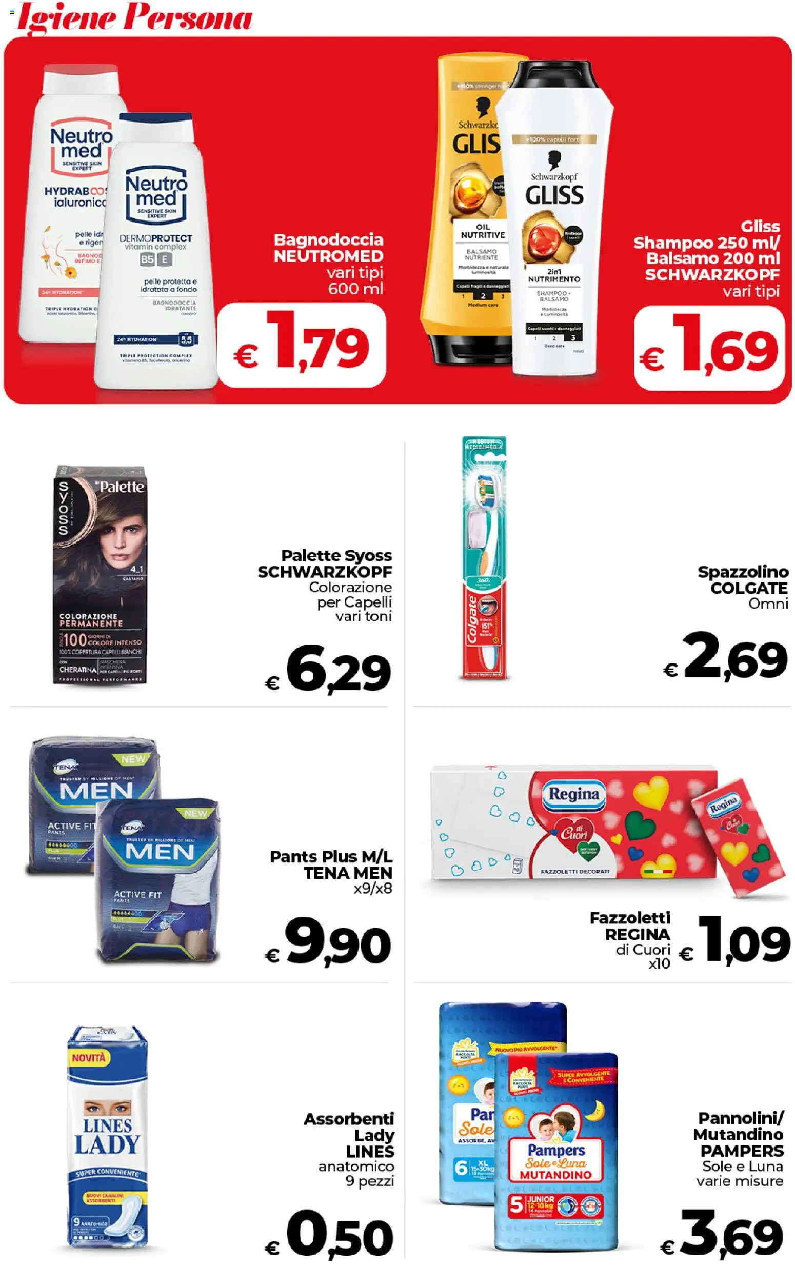 Volantino COOP del 27.01.2026 | Pagina: 39 | Prodotti: Spazzolino, Fazzoletti, Intimo, Pampers