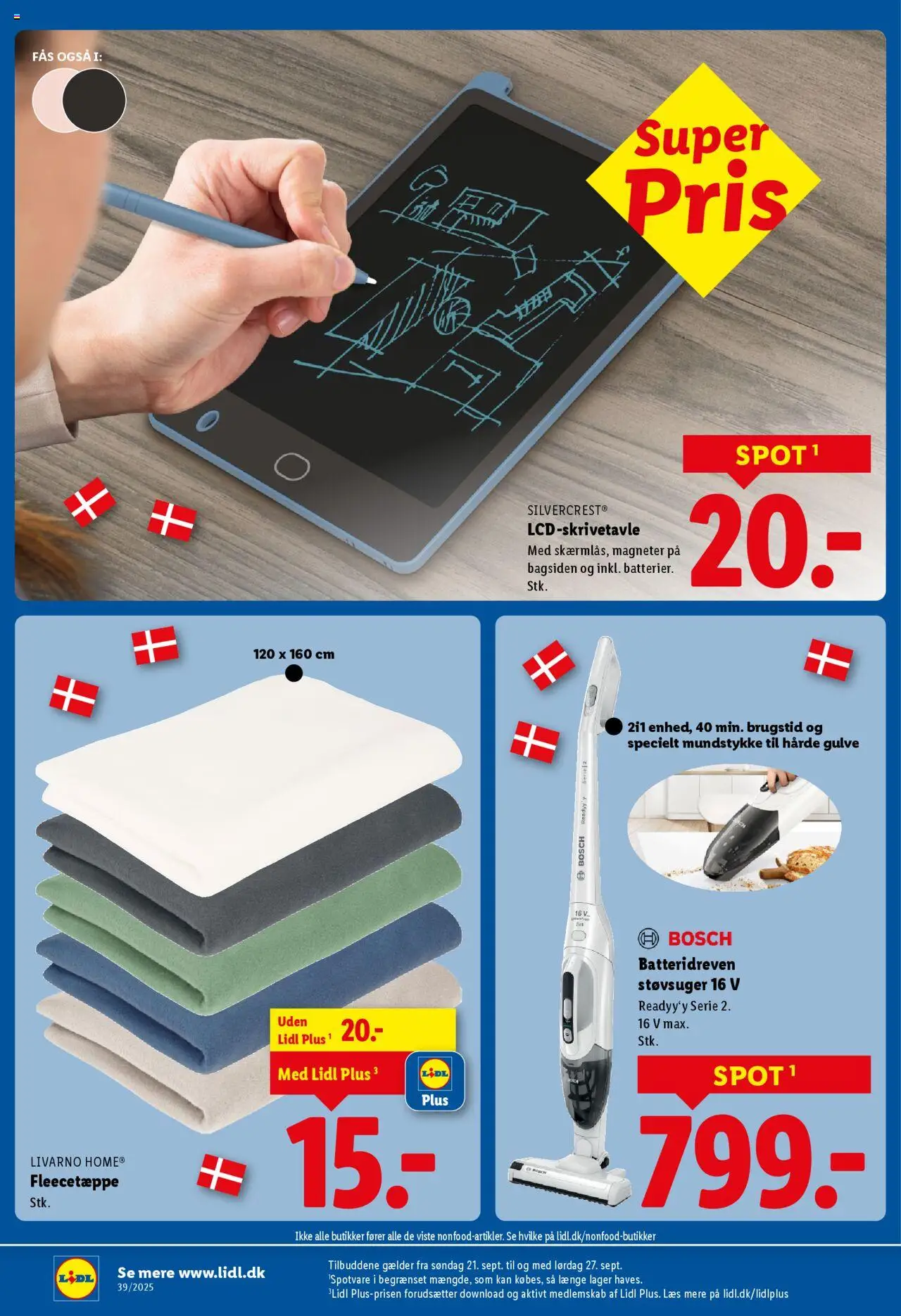 Lidl tilbudsavis – gyldig fra 21.09.2025 | Side: 22 | Produkter: Søm, Støvsuger