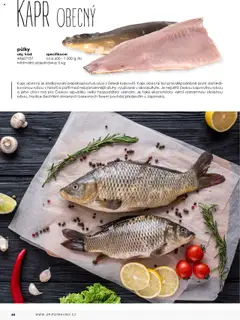 KAPR OBECNÝ, půlky, specifikace: cca 600-1000 g /ks, minimální objednávka: 5 kg od 01.01.2025 | Strana: 44 | Produkty: Ryba, Kapr