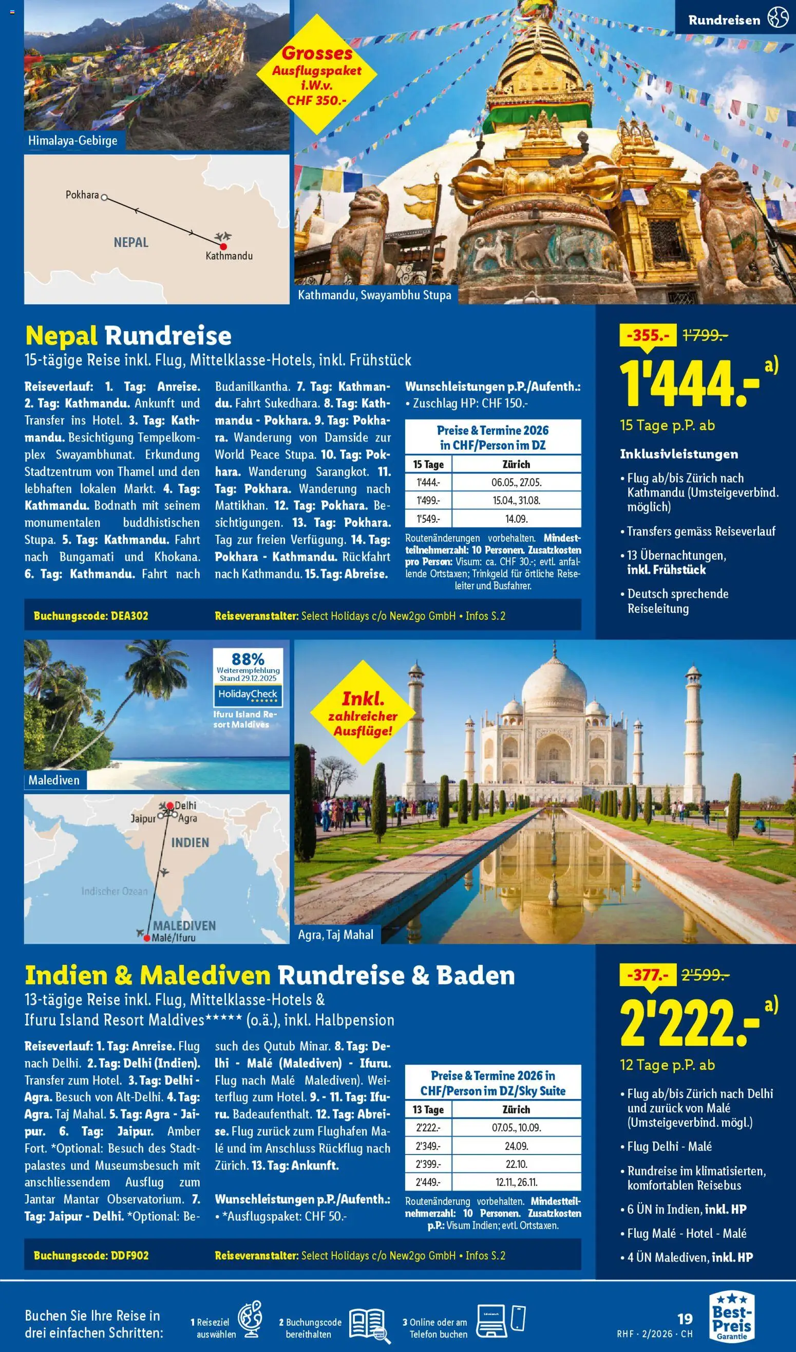 Lidl Aktionen Reisen Februar – gültig ab 28.01.2026 | Seite: 19 | Produkte: Telefon, HP