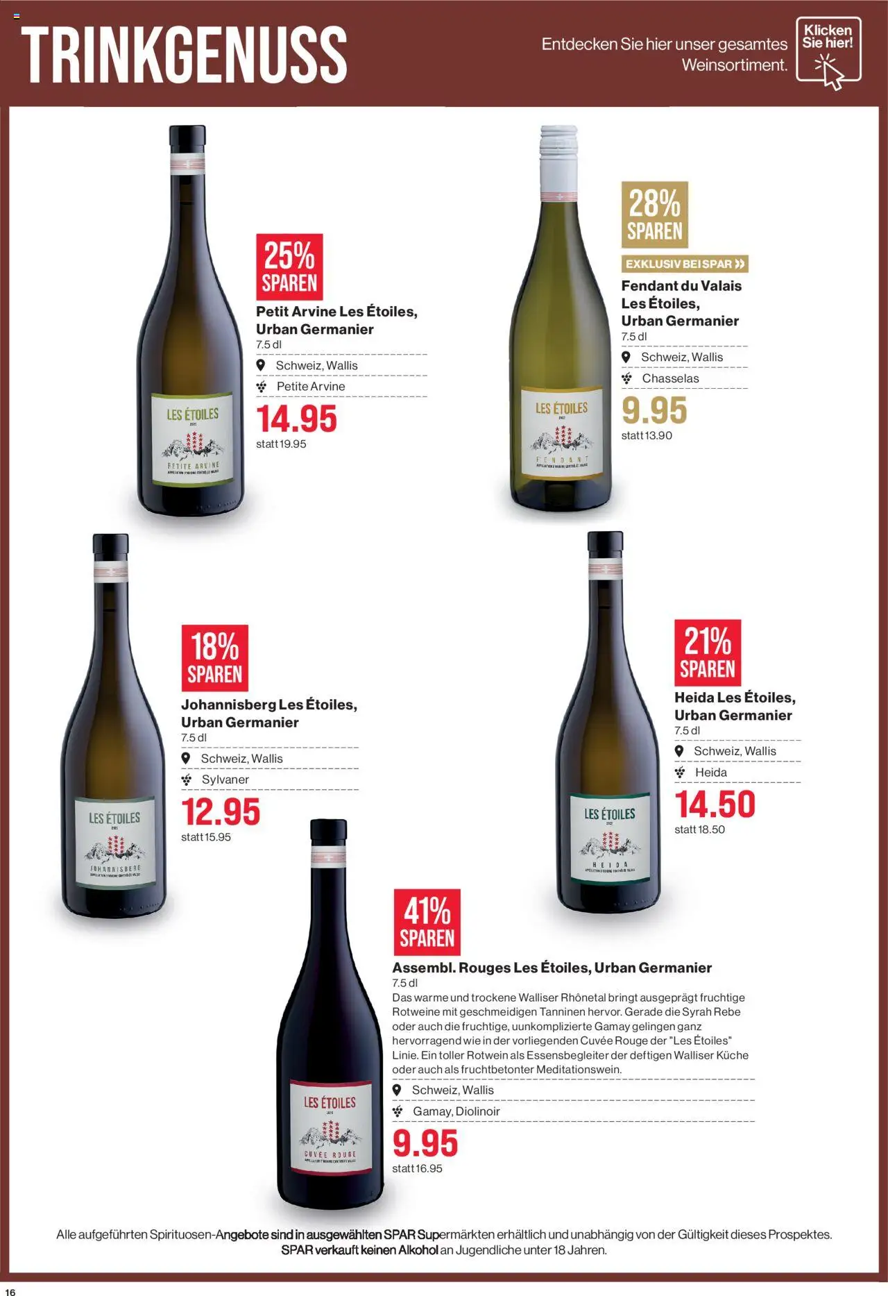 SPAR Aktionen ab 21.08.2025 | Seite: 16 | Produkte: Rotwein, Rouge