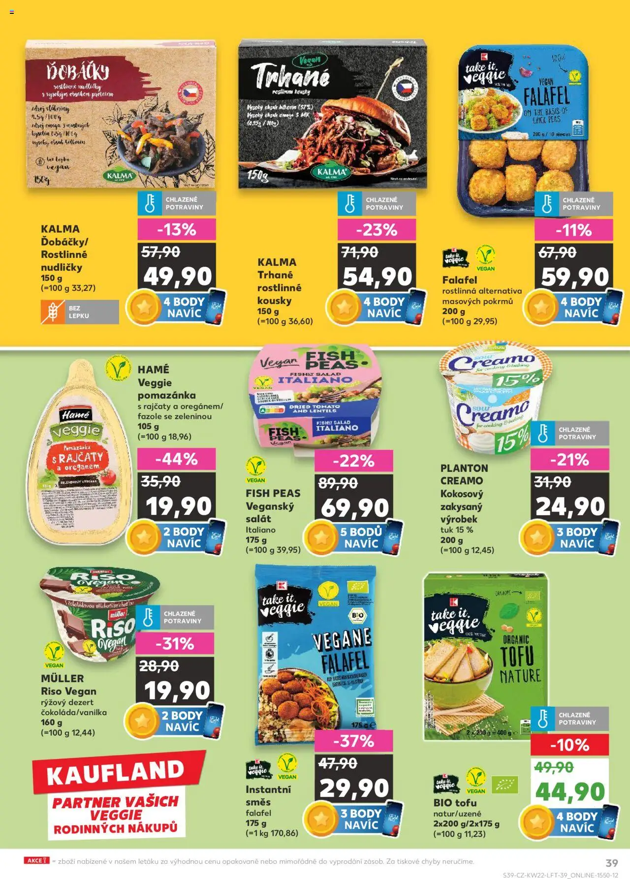 Kaufland leták - Praha 4 od 28.05.2025 | Strana: 39 | Produkty: Vegan, Falafel, Salát, Tofu