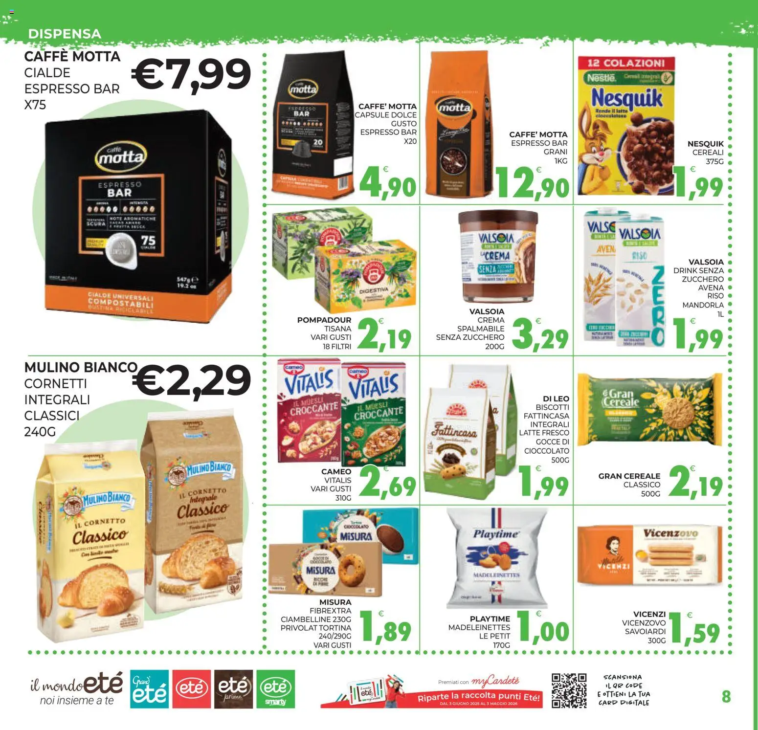 Volantino Eté del 17.04.2026 | Pagina: 8 | Prodotti: Muesli, Tè, Cereali, Zucchero