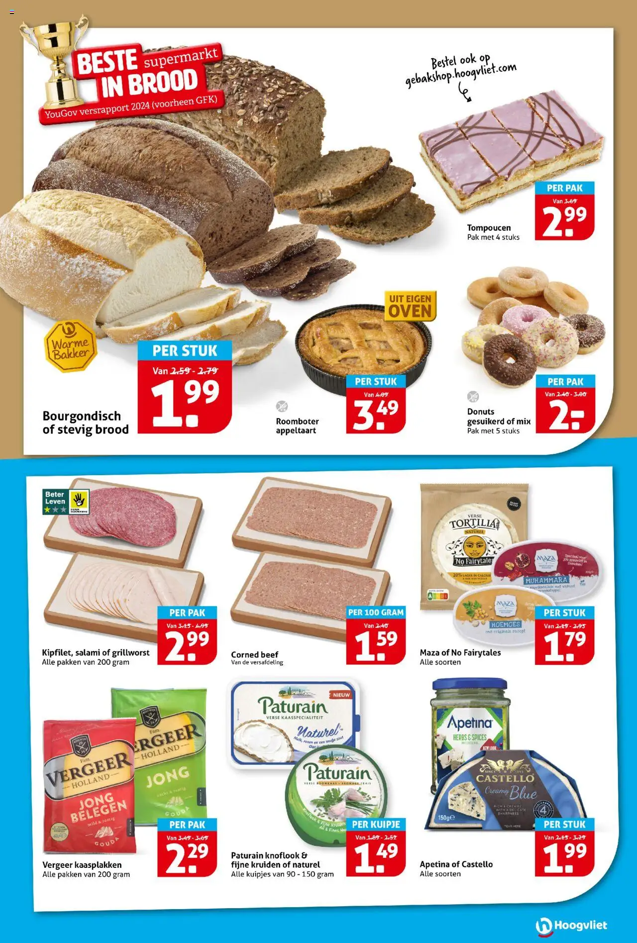  | Pagina: 9 | Producten: Brood, Room, Donuts, Knoflook